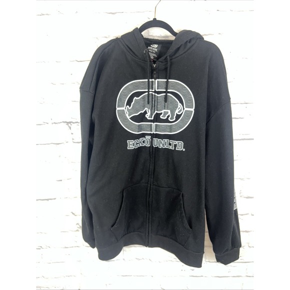 Ecko Unltd Other - Ecko Unltd. Men's Vintage Full Zip Y2K Skater Hip Hop Hoodie Size 3XL